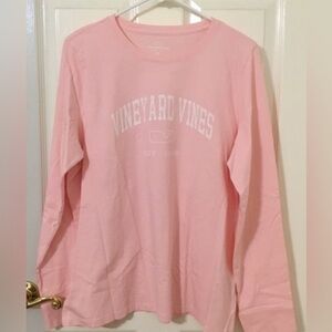 Vineyard Vines Heritage Long Sleeve Tee 
Flamingo Women’s XL